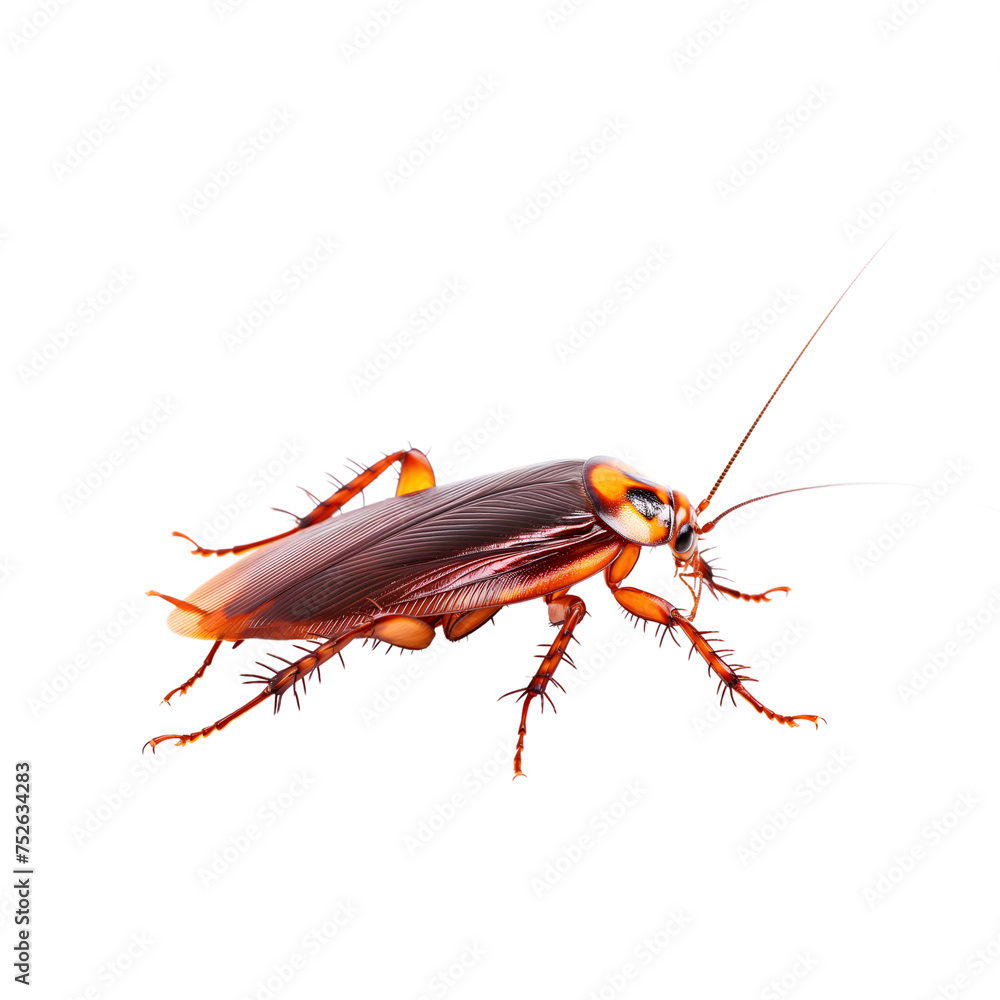 cockroach isolated on transparent background generative ai cockroach isolated on transparent background generative ai