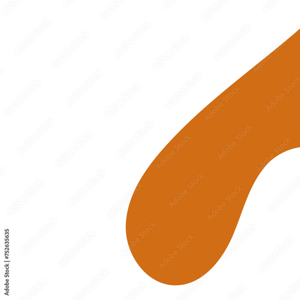 Abstract Orange Fluid Organic Shape Abstract Orange Fluid Organic Shape