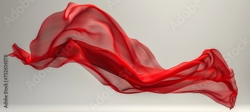 Luxurious red silk background ideal for creating delicate and elegant design concepts and projects