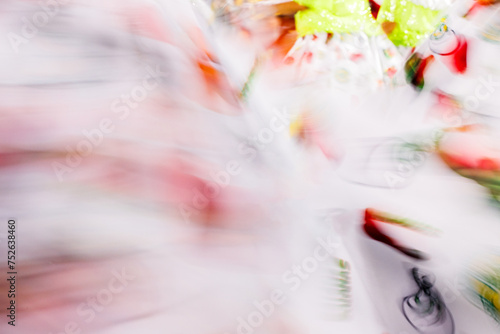 dance of a Bahian woman at low speed during carnival in Rio de Janeiro. photo