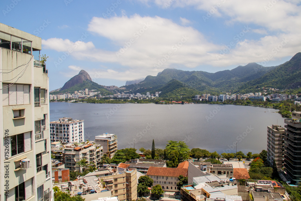 Rodrigo de Freitas Lagoon in Rio de Janeiro.
