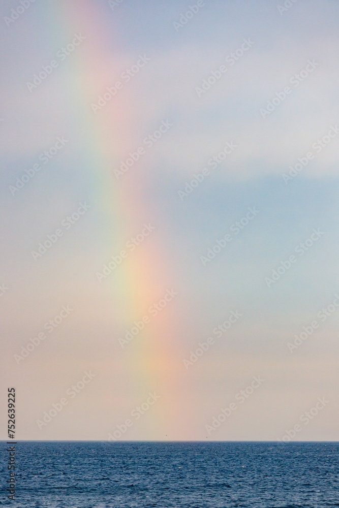 Fototapeta premium rainbow on Copacabana beach in Rio de Janeiro.