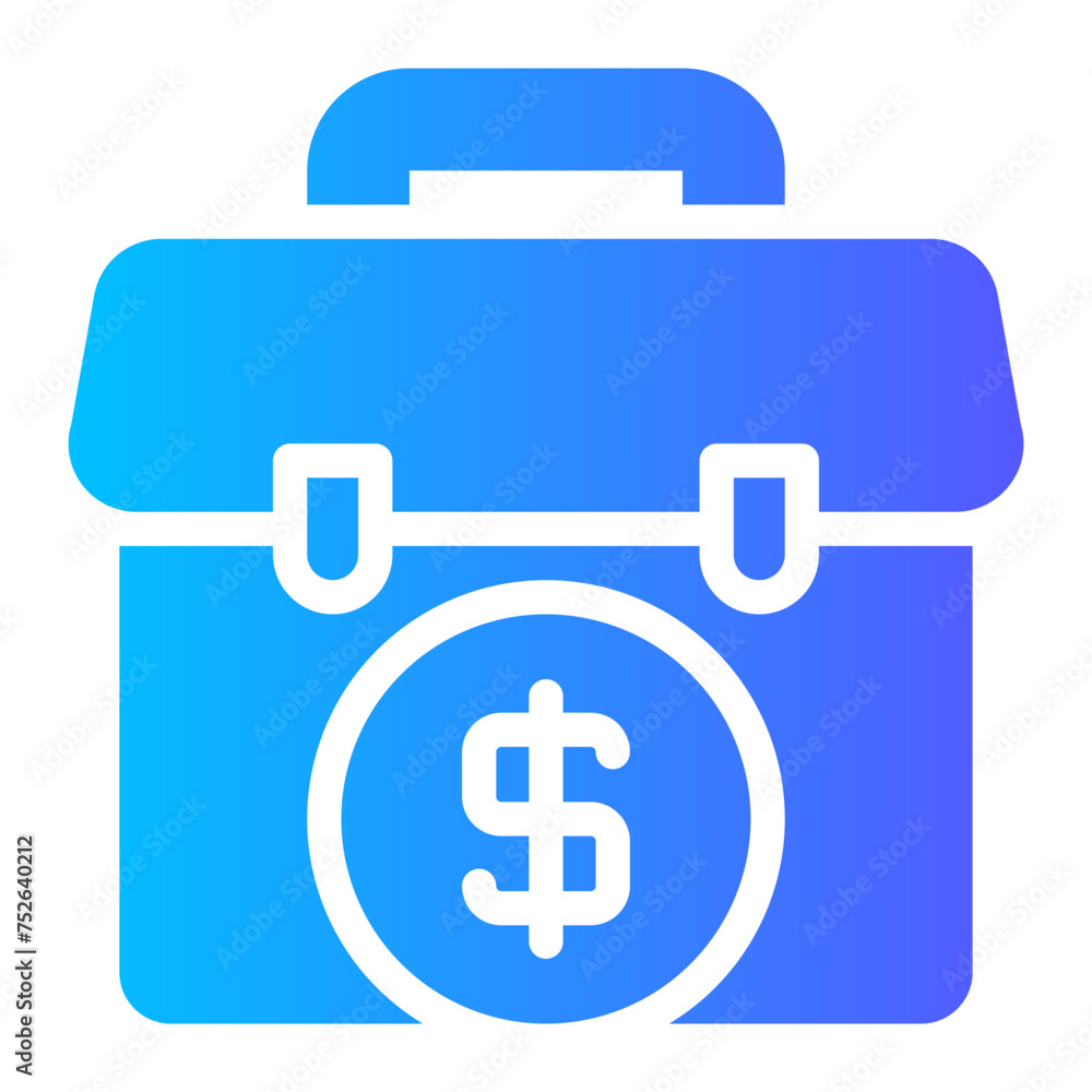 briefcase gradient icon briefcase gradient icon