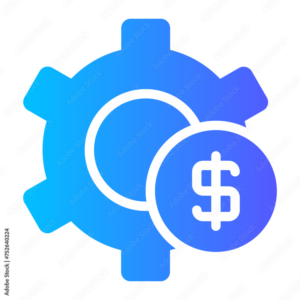 cost effectiveness gradient icon cost effectiveness gradient icon