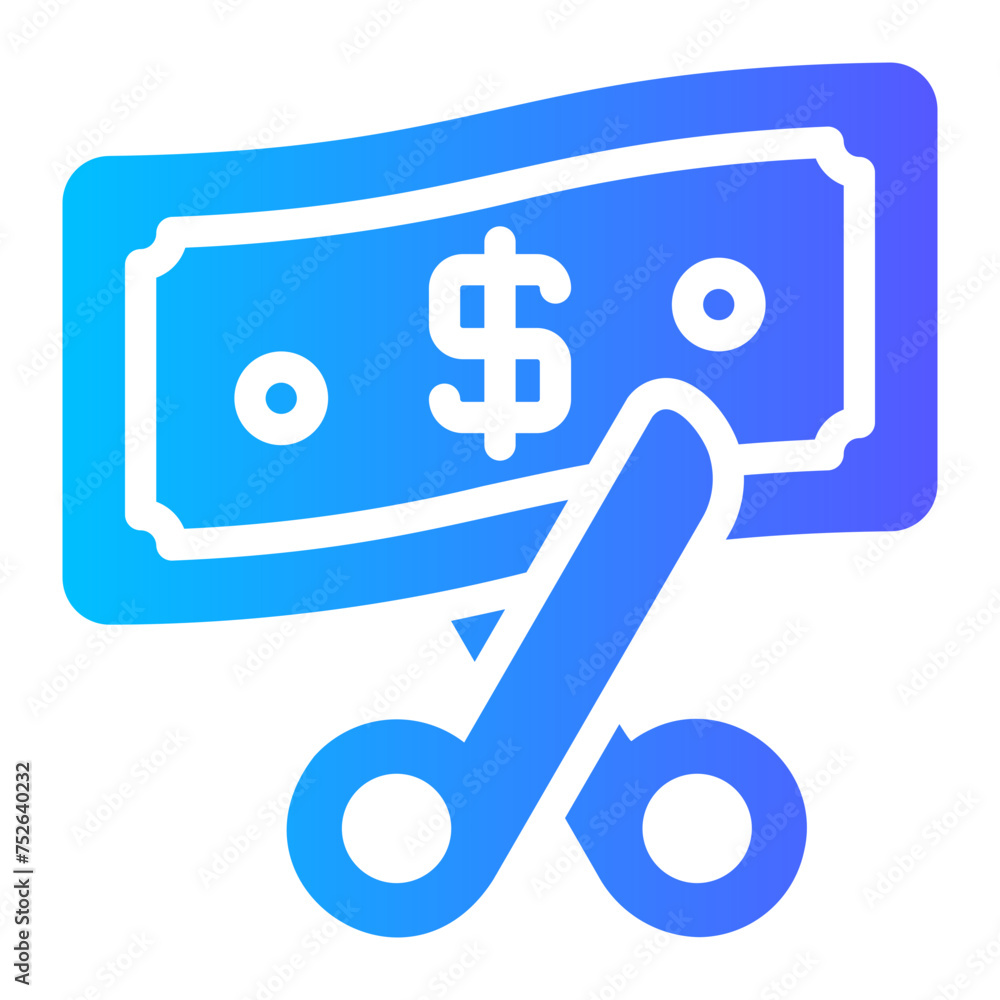 cutback gradient icon cutback gradient icon