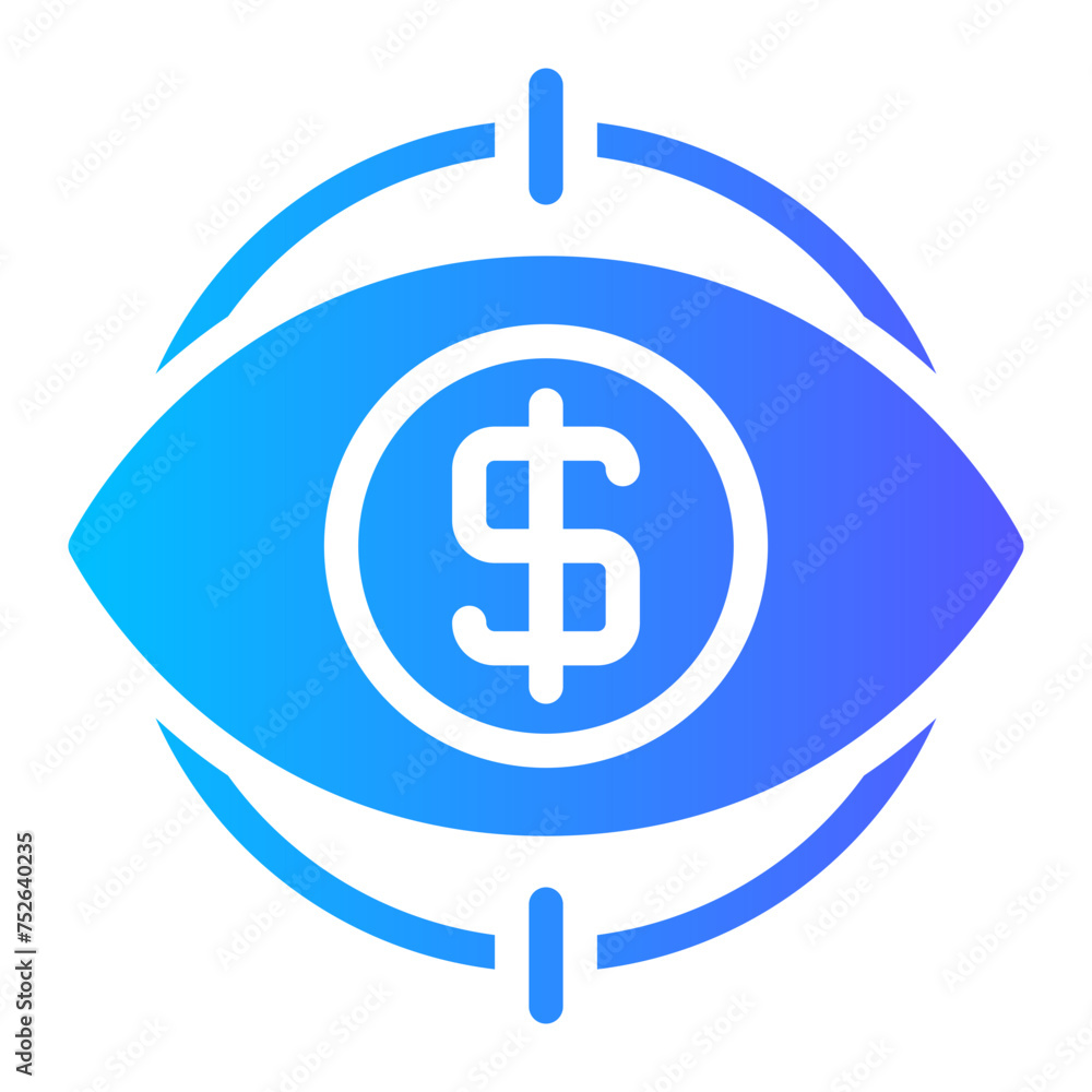 Fototapeta premium goal gradient icon