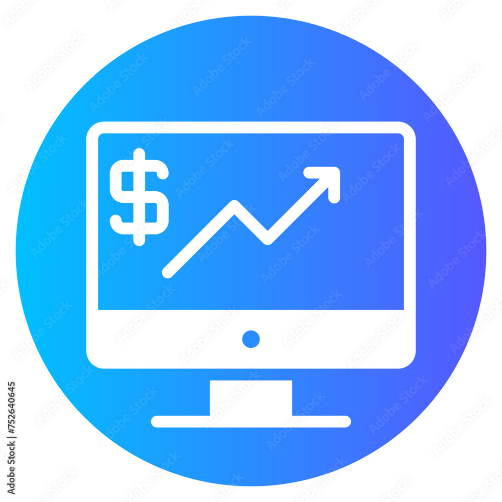 analytics gradient icon analytics gradient icon