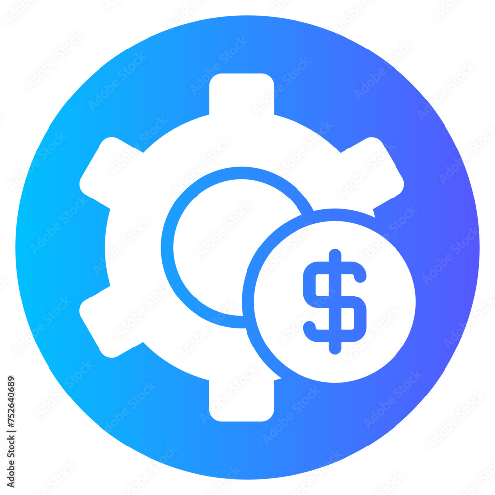 cost effectiveness gradient icon cost effectiveness gradient icon