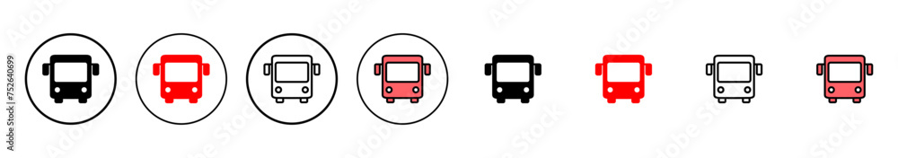 Bus icon vector illustration. bus sign and symbol. transport symbol Bus icon vector illustration. bus sign and symbol. transport symbol