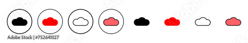 Cloud icon vector illustration. cloud sign and symbol