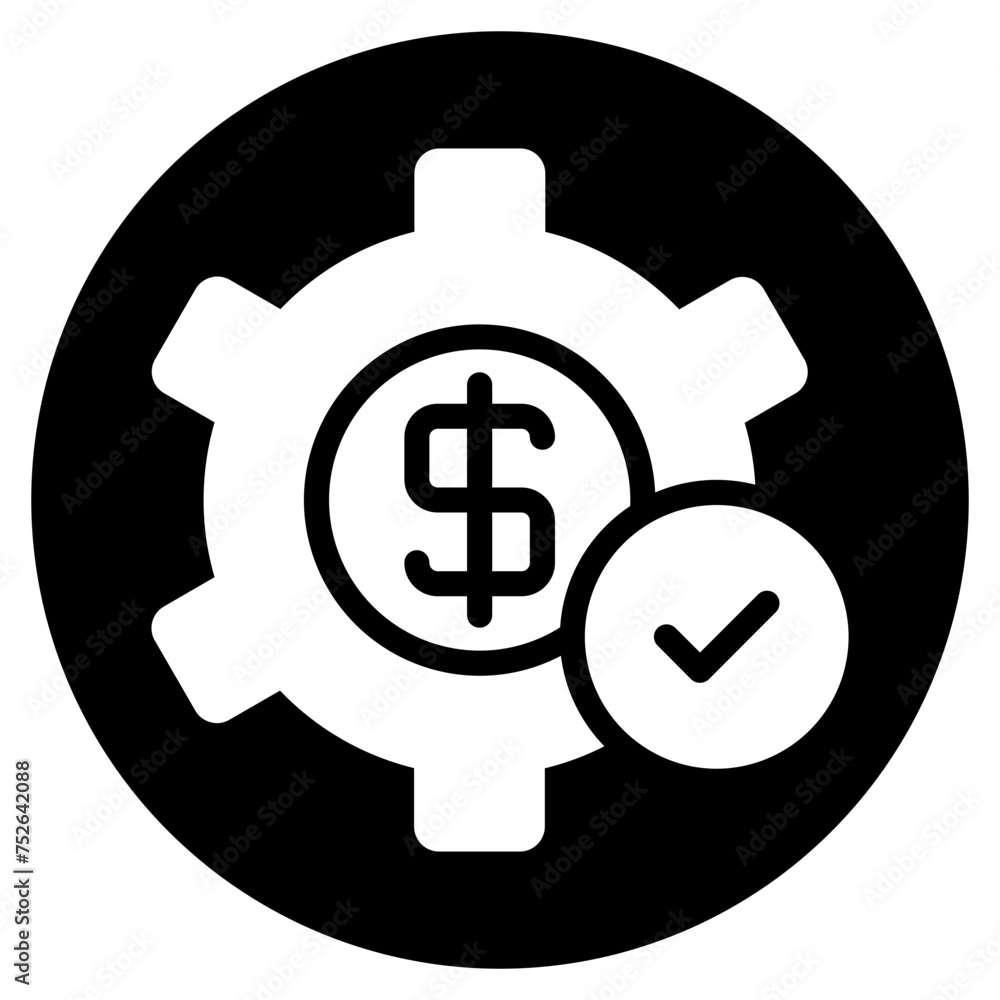 cost effectiveness glyph icon cost effectiveness glyph icon