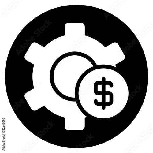cost effectiveness glyph icon