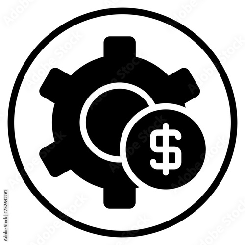 cost effectiveness glyph icon
