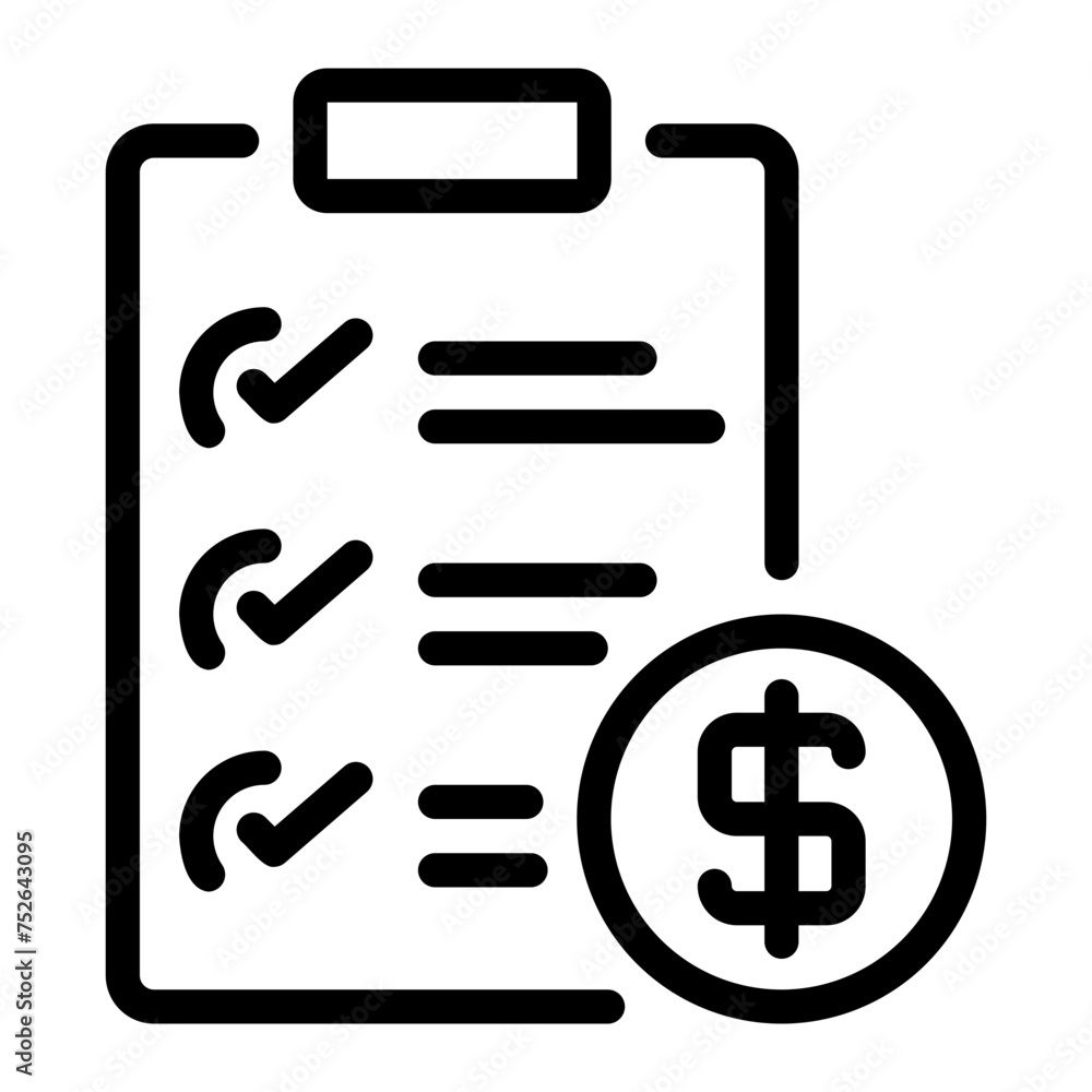 checklist line icon checklist line icon