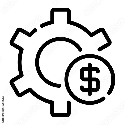 cost effectiveness line icon