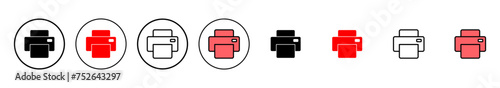 Print icon vector illustration. printer sign and symbol