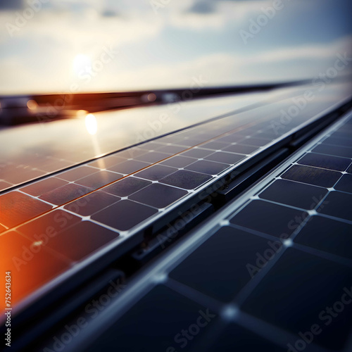 Solar panels, solar energy. Green energy, construction, innovation