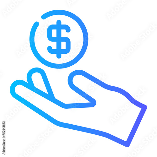 savings gradient icon
