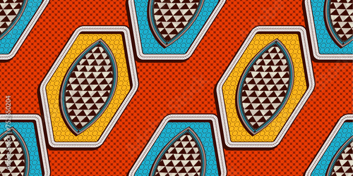 Contemporary Modern African Textile Art, Abstract Seamless Pattern, Overlapped Line Art for Stylish for Fashion, Fabric, and Cultural Accessories Print