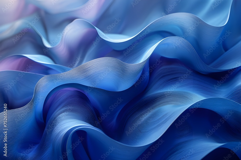 Fototapeta premium cloth, blue, teal, texture, waves, soft, , Fluttering and wrinkled fabric texture in blue tones