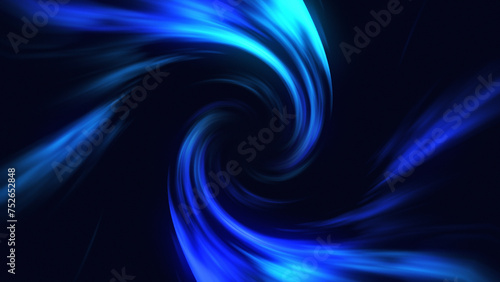 Vortex of colorful swirling dense fluid moving slowly on black background 4K video animation, Abstract Art Background, twirl background