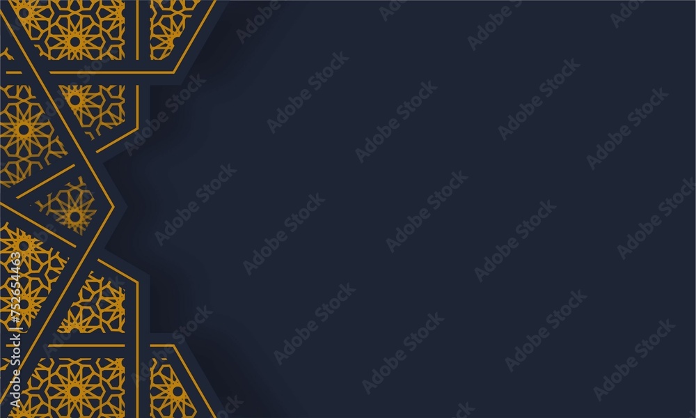 © mang eddie 46 - slamic Arabic  Ornament Border Luxury Abstract  Background with Copy Space area