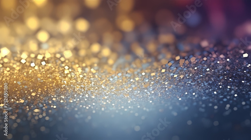 Shiny glitter particles wallpaper with defocus effect