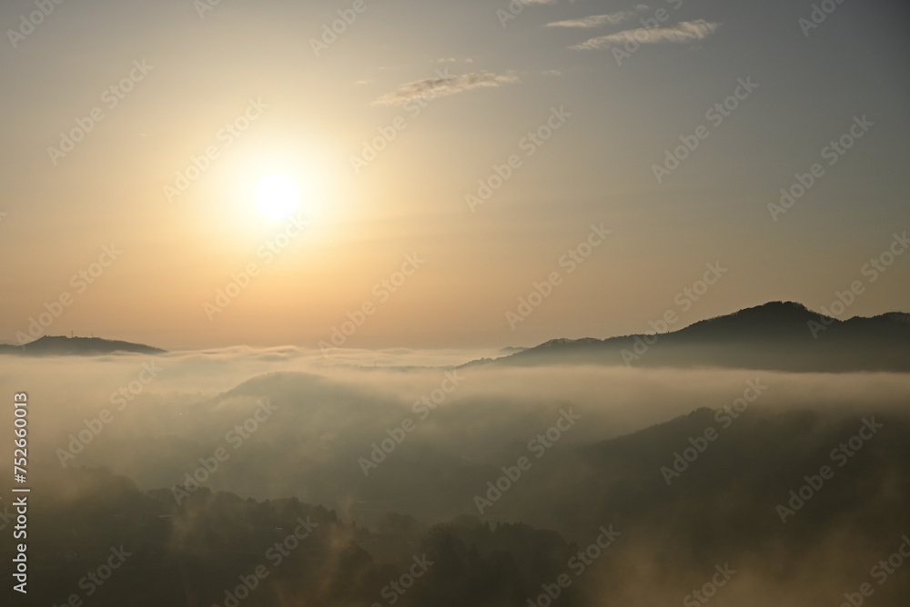 Sea of clouds in early morning