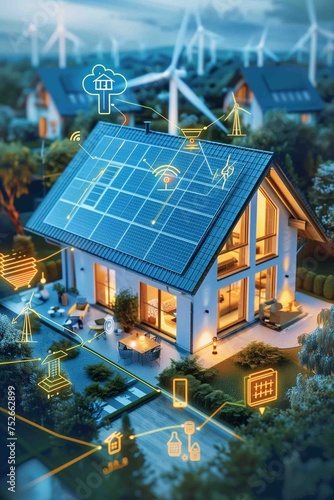 Eco-Friendly Smart Home Energy Management with Solar Panels and Wind Turbines