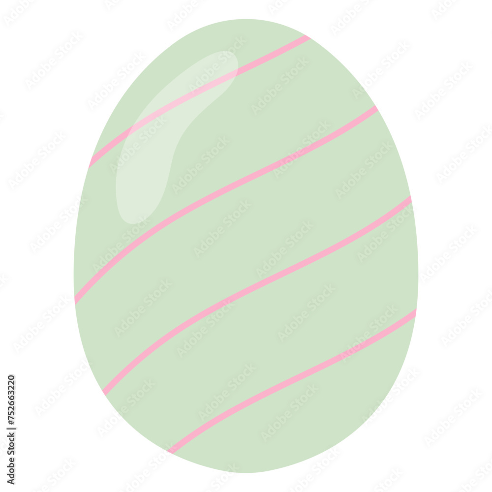 Pastel Flat Easter Egg Element Illustration Pastel Flat Easter Egg Element Illustration