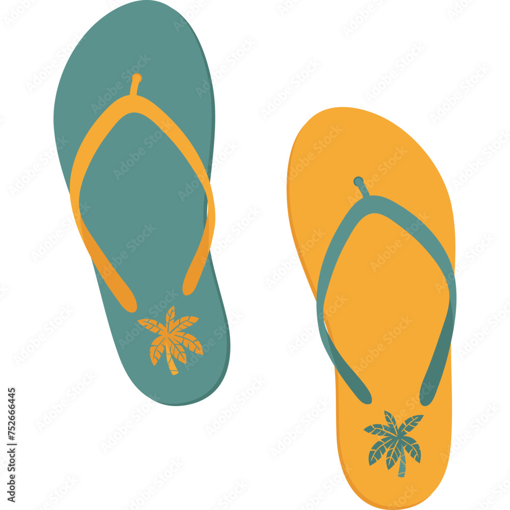 Summer Sandal Vector Summer Sandal Vector