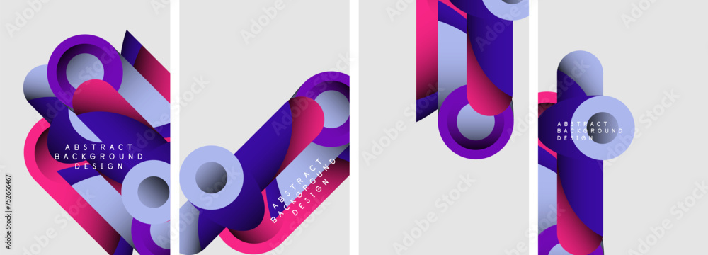 Abstract round shapes and circles poster designs. Vector illustration For Wallpaper, Banner, Background, Card, Book Illustration, landing page Abstract round shapes and circles poster designs. Vector illustration For Wallpaper, Banner, Background, Card, Book Illustration, landing page