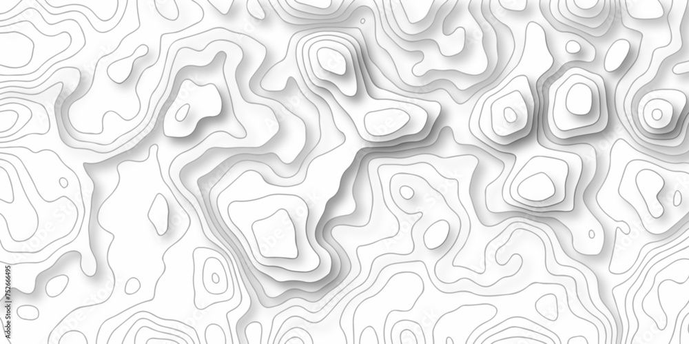 Lines Topographic contour lines vector map seamless pattern. Geographic mountain relief. Abstract lines background. Contour maps. Vector illustration, Topo contour map design.