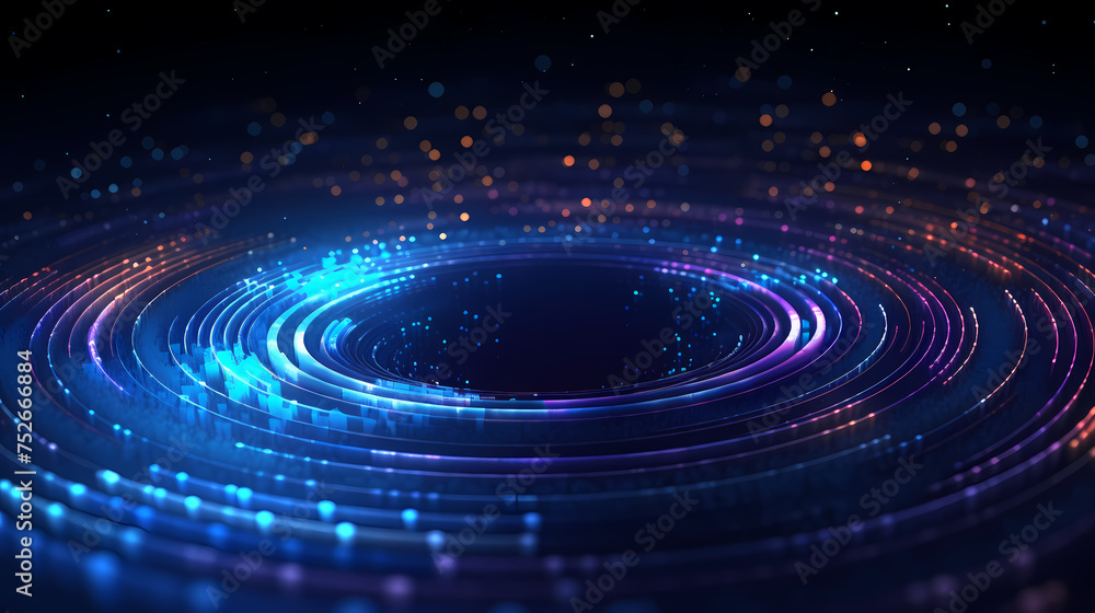 Nature inspired abstract technology background with circles and ripples Nature inspired abstract technology background with circles and ripples