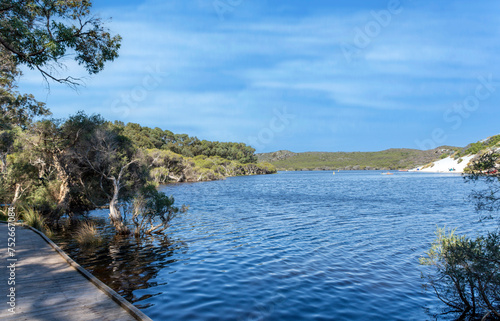 Obraz na płótnie Moore River estuary Perth WA. w salonie