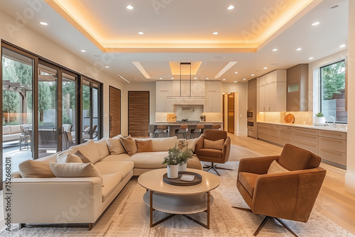Modern luxury living room 
