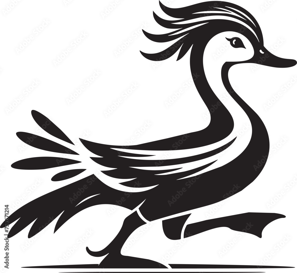 Fototapeta premium Indian Runner Duck in Motion