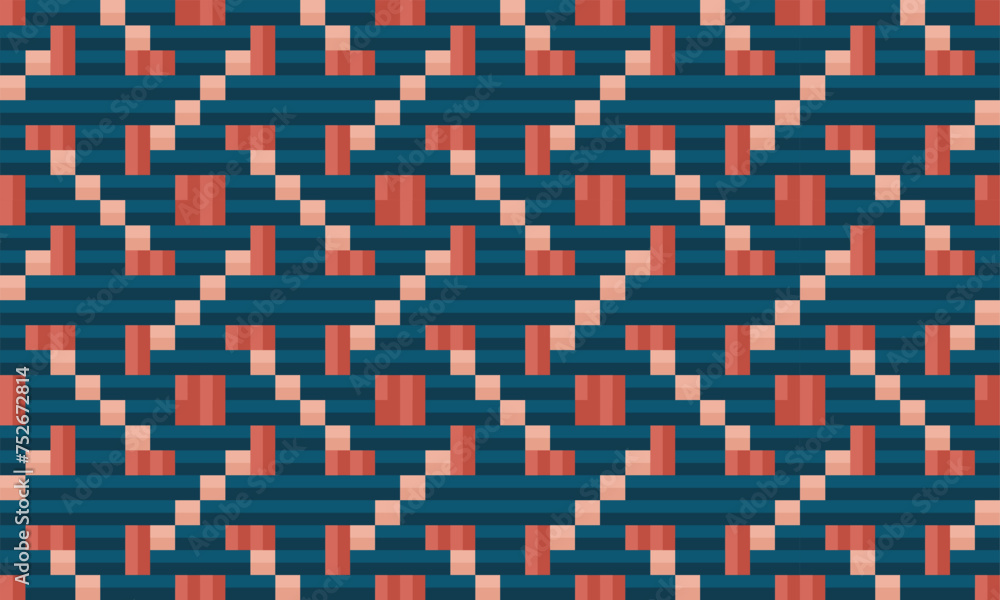 Seamless traditional woven pattern called Anyaman
Seamless traditional woven pattern called Anyaman