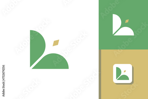 archery logo design vector template