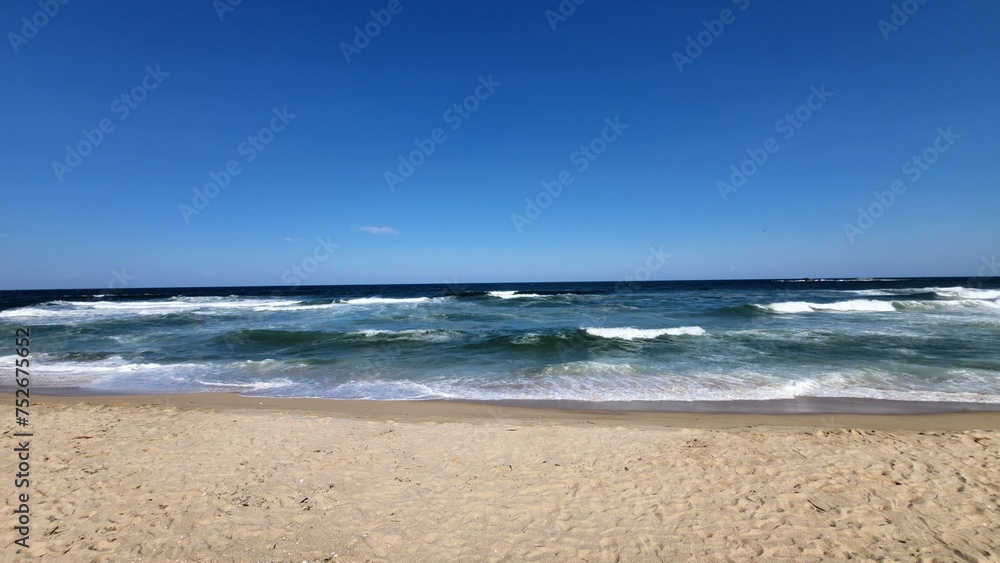 a quiet winter sea wave