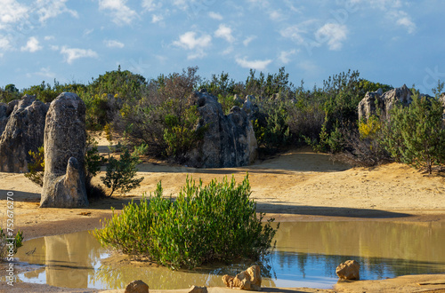 Pinnacles desert of Nambung National Park Western Australia Australia	