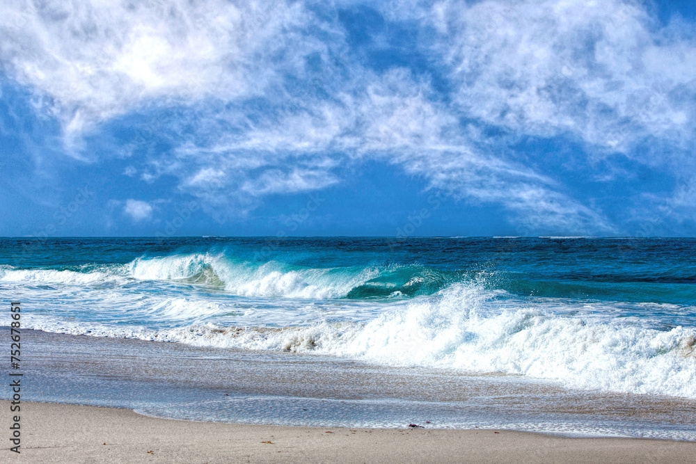 Beautiful and colorful waves in Perth Western Australia