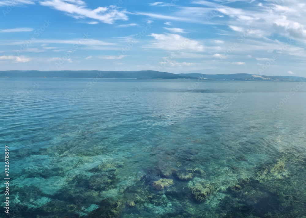 blue sky and sea