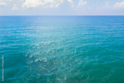 Beautiful sea and blue sky with copy space for your text.