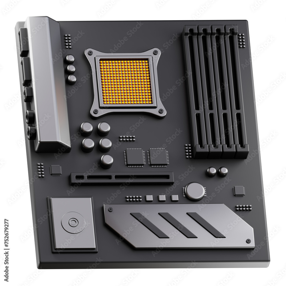3d motherboard computer 3d motherboard computer