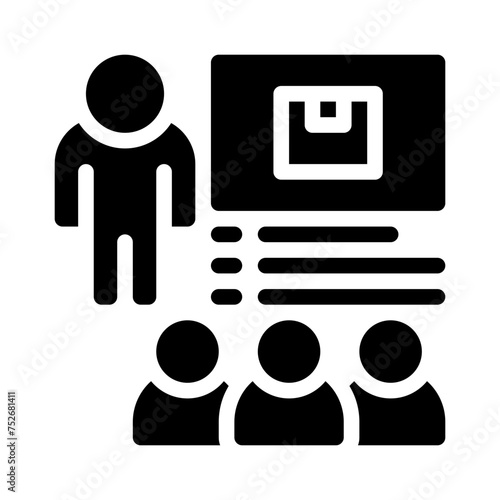 product manager glyph icon