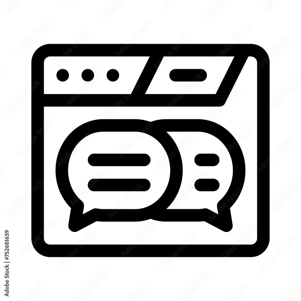 chat line icon chat line icon
