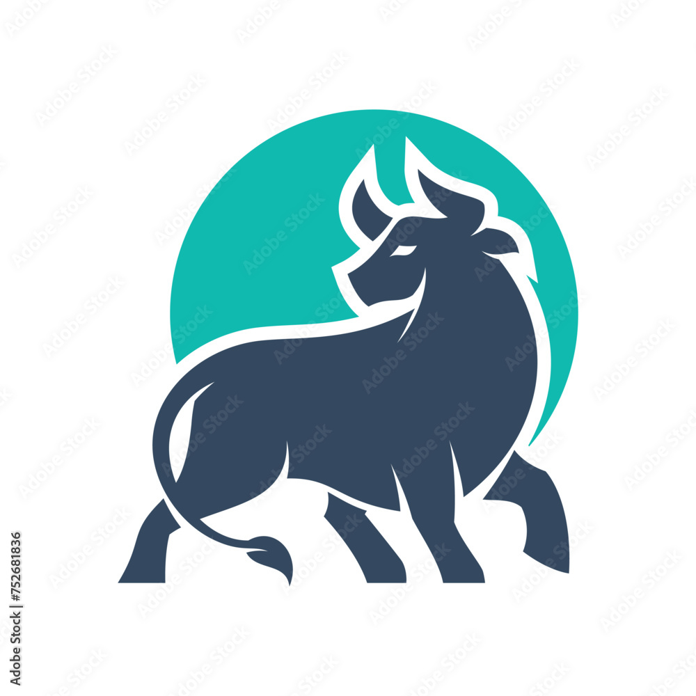 Strong Bull Logo Icon 