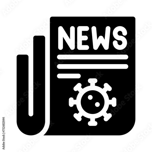 news glyph icon