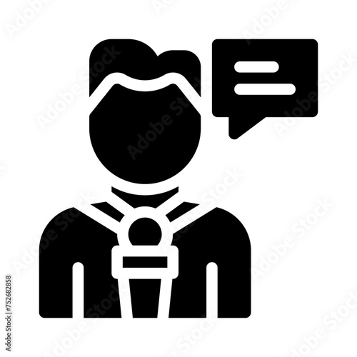 reporter glyph icon